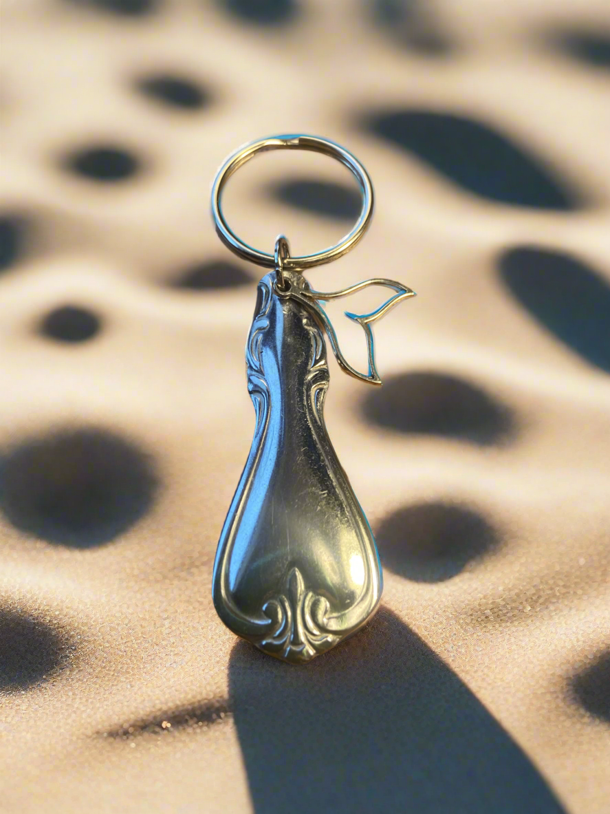 Mermaid or whale tail keychain -124