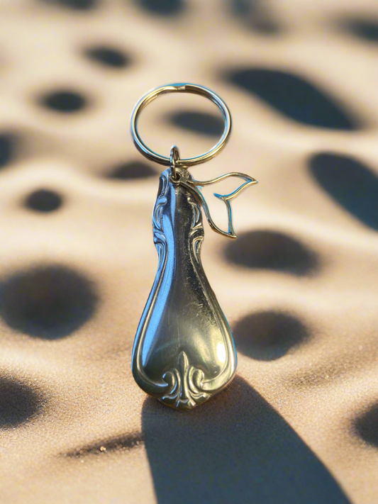Mermaid or whale tail keychain -124